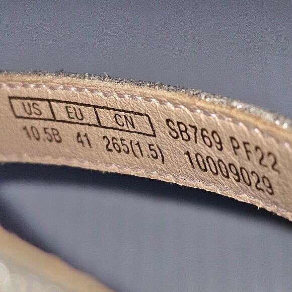 Stuart Weitzman Nudistdisco Pearl Heel 10.5 Metallic Stiletto Platform Evening - Picture 13 of 14